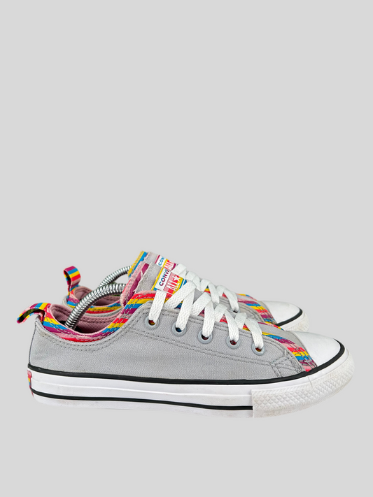 Size 3 youth- Converse CTAS Pride Ox Rainbow Shoes