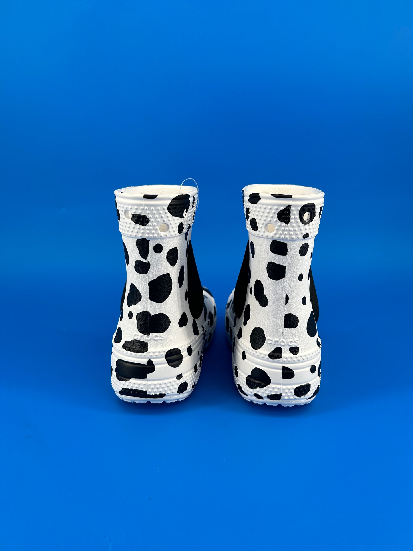 Size 9 toddler- CROCS Dalmatian Boots