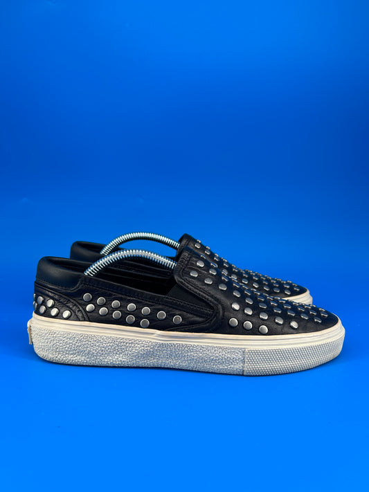 Size 6 women- Saint Laurent Leather Studded sneakers