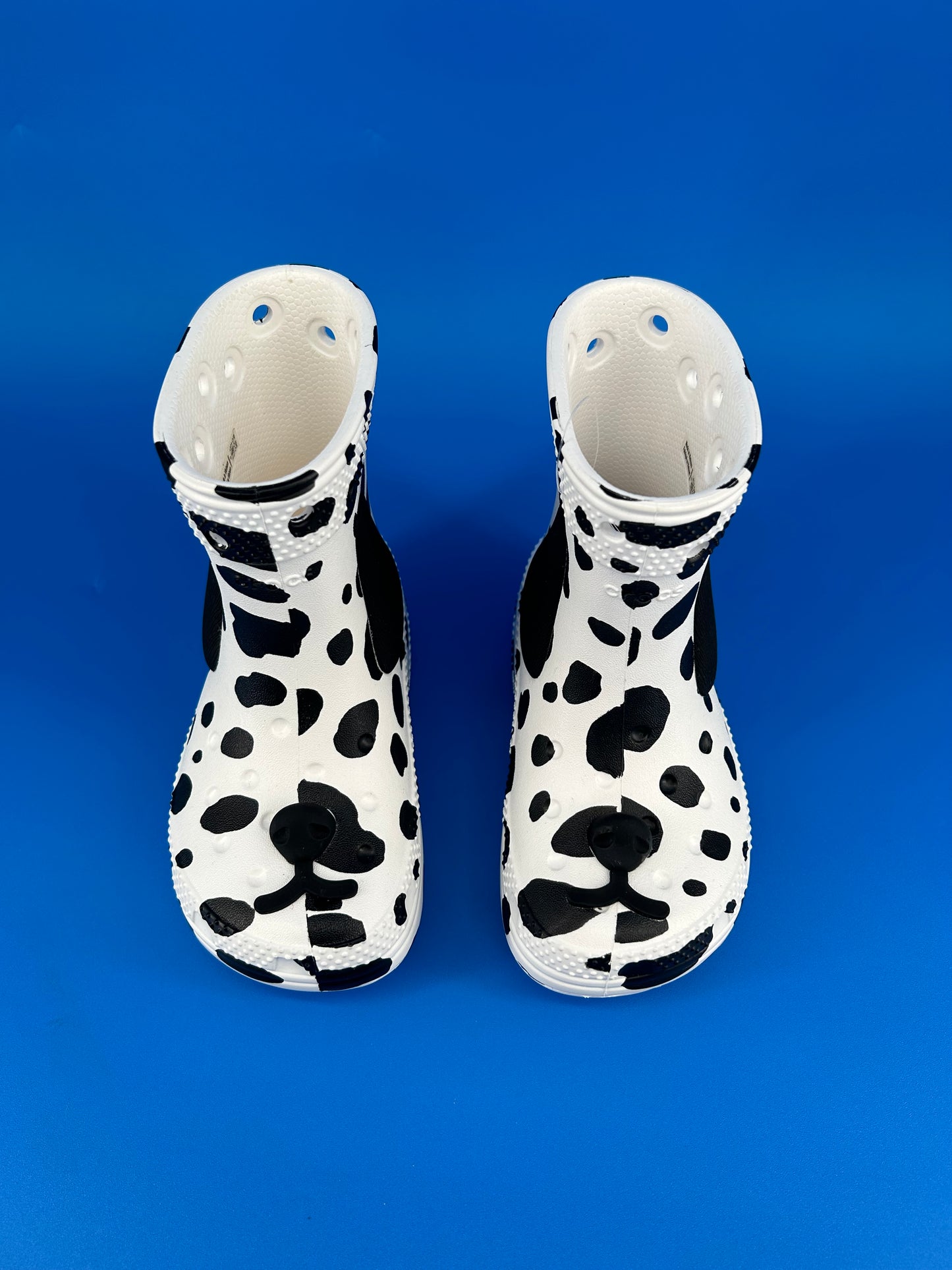 Size 9 toddler- CROCS Dalmatian Boots